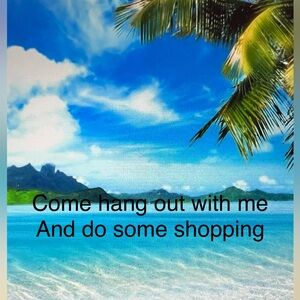 Tropical Paradise Beach Bath Towel - Turquoise Ocean and Palm Design